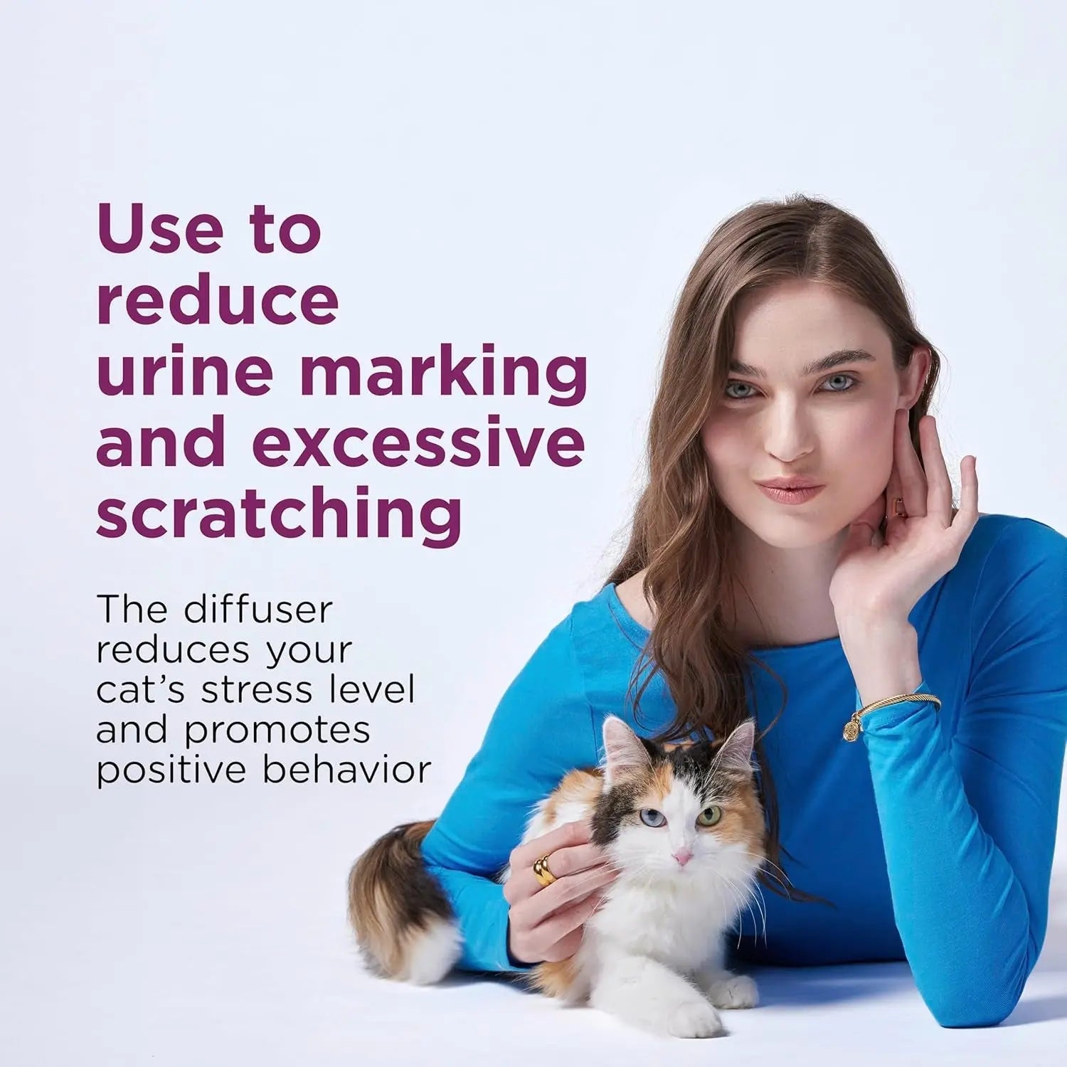 Cat Calming Diffuser Value Kit – 3 Plug-Ins & 6 Refills for Anxiety Relief